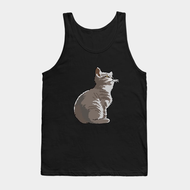 Alone Cat Tank Top by BarnawiMT